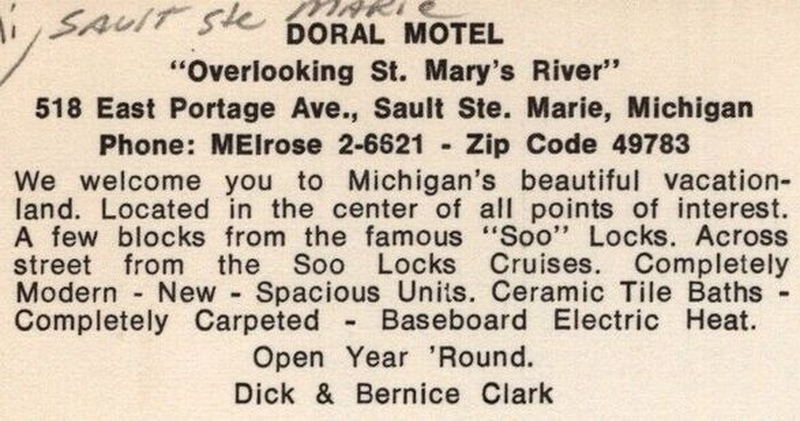 Doral Motel (Dor-Al Motel) - Vintage Postcard (newer photo)